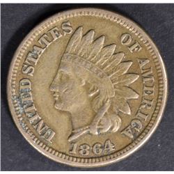 1864 CN INDIAN CENT  XF/AU