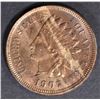 Image 1 : 1907 INDIAN CENT  CH/GEM BU  FULL RED