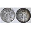 Image 1 : 1917 VF/XF & 1938-D FINE WALKING LIBERTY HALVES