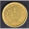 Image 2 : 1849-O GOLD DOLLAR LIBERTY  AU/BU
