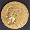 Image 1 : 1912 $2.5 GOLD INDIAN  BU