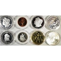 LOT OF 10 DIFFERENT RARE COIN COPIES  COOL!