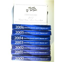 2000-2007 U.S. PROOF SETS