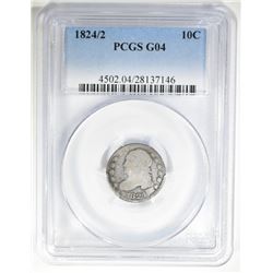 1824/2 BUST DIME  PCGS G-04