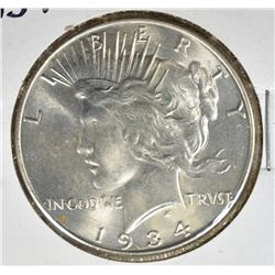 1934 PEACE DOLLAR  CH BU