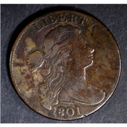 1801 LARGE CENT XF