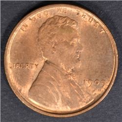 1909 VDB LINCOLN CENT CH/GEM BU RED