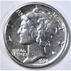 1926-S MERCURY DIME AU/BU