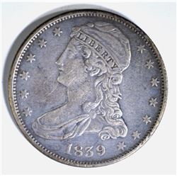 1839 BUST HALF DOLLAR AU