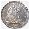 Image 1 : 1875-CC SEATED LIBERTY HALF, XF/ AU