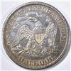 Image 2 : 1875-CC SEATED LIBERTY HALF, XF/ AU