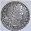Image 1 : 1905-S BARBER HALF DOLLAR XF