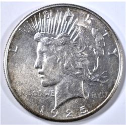 1925-S PEACE DOLLAR, AU/BU