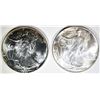Image 1 : 2-BU-AMERICAN SILVER EAGLES: