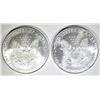Image 2 : 2-BU 1997 AMERICAN SILVER EAGLES