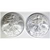 Image 1 : 2-BU 2003 AMERICAN SILVER EAGLES