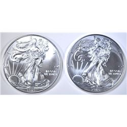 2-2013 BU AMERICAN SILVER EAGLES
