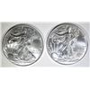 Image 1 : 2-GEM BU 2020 AMERICAN SILVER EAGLES