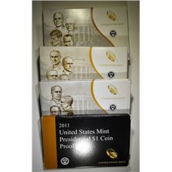 2011, 13, 14 & 15 U.S. PRESIDENTIAL PROOF SETS