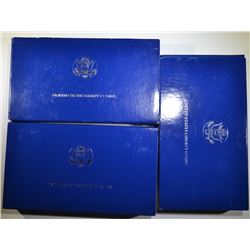 3-1986 LIBERTY 2-COIN PROOF COMMEM SETS