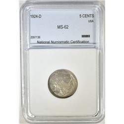 1924-D BUFFALO NICKEL NNC BU