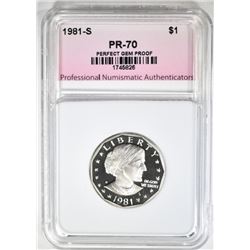 1981-S TYPE-2 SBA DOLLAR PNA PERFECT GEM PR