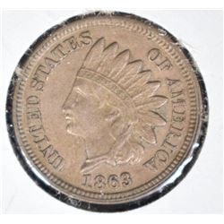 1863 INDIAN CENT AU