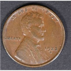 1922-D LINCOLN CENT AU