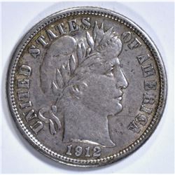 1912-D BARBER DIME AU