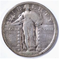 1921 STANDING LIBERTY QUARTER, VF