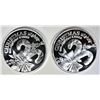 Image 1 : 2-2020 MERRY CHRISTMAS 1oz .999 SILVER ROUNDS