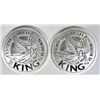 Image 1 : 2-2020 CHRISTMAS 1oz .999 SILVER ROUNDS