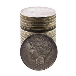 Roll of (20) Mixed Date $1 Peace Silver Dollar Coins