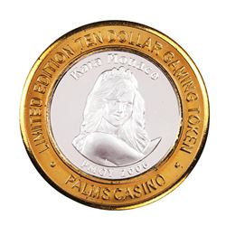 .999 Silver Palms Casino Las Vegas Nevada $10 Limited Edition Gaming Token