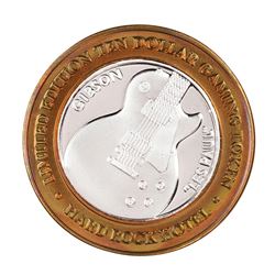 .999 Silver Hard Rock Hotel Las Vegas, Nevada $10 Casino Limited Edition Gaming Token