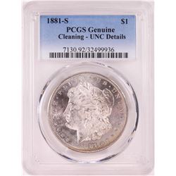 1881-S $1 Morgan Silver Dollar Coin PCGS Uncirculated Details
