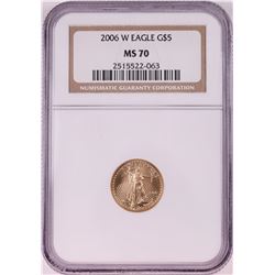 2006-W $5 American Gold Eagle Coin NGC MS70