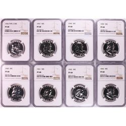 1956-1963 Proof Franklin Half Dollar Coins NGC PF68
