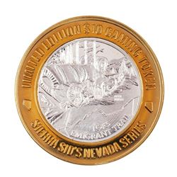 .999 Silver Sierra Sid's Sparks, Nevada $10 Casino Limited Edition Gaming Token
