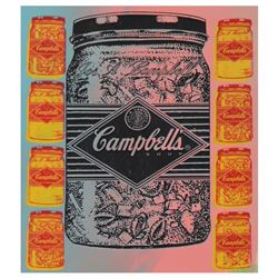 Steve Kaufman (1960-2010) "Campbell's Soup" Limited Edition Silkscreen on Canvas