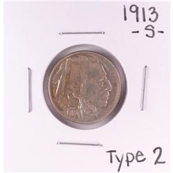 1913-S Type 2 Buffalo Nickel Coin