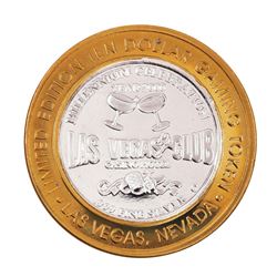 .999 Silver Las Vegas Club $10 Limited Edition Casino Gaming Token