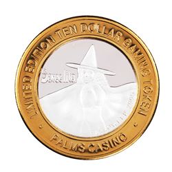 .999 Silver Palms Casino Las Vegas Nevada $10 Limited Edition Gaming Token