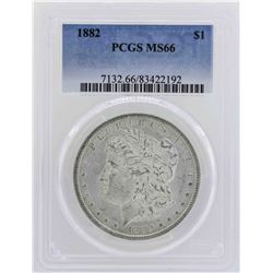 1882 $1 Morgan Silver Dollar Coin PCGS MS66