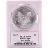 Image 2 : 2017 $1 American Silver Eagle Coin PCGS MS70 First Strike Trump Label