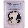 Image 1 : 2002-W $1 Proof American Silver Eagle Coin PCGS PR69DCAM