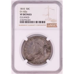 1810 Capped Bust Half Dollar Coin NGC VF Details O-102a