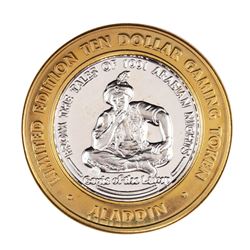 .999 Fine Silver Aladdin Resort & Casino Las Vegas $10 Limited Edition Gaming Token