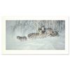 Image 1 : Larry Fanning (1938-2014) "Winter's Lace - Gray Wolves" Limited Edition Lithograph