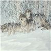Image 2 : Larry Fanning (1938-2014) "Winter's Lace - Gray Wolves" Limited Edition Lithograph